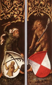 Albrecht Dürer Werke - Sylvan Männer mit Wappenschilde Albrecht Dürer